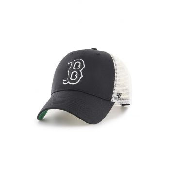 47brand șapcă Boston Red Sox culoarea negru, cu imprimeu