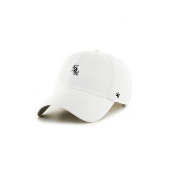 47brand șapcă Chicago White Sox culoarea alb, cu imprimeu