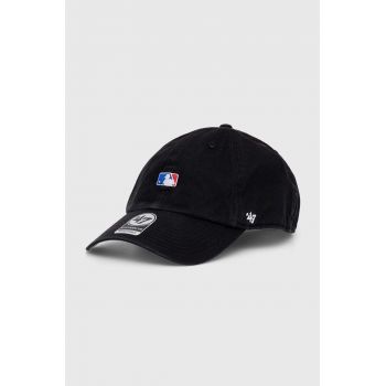 47brand șapcă culoarea negru, cu imprimeu