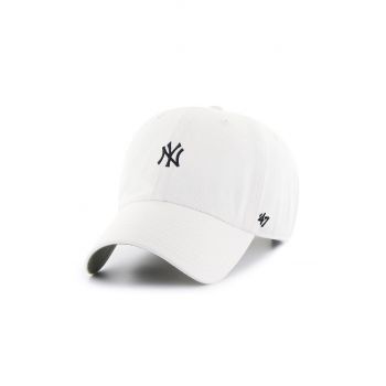 47brand șapcă New York Yankees culoarea alb, cu imprimeu