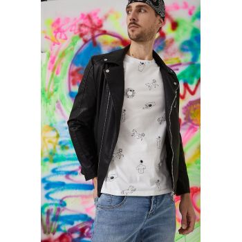Medicine tricou din bumbac culoarea alb, cu imprimeu