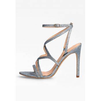 Sandale stralucitoare cu toc stiletto Fennela Sandale stralucitoare cu toc stiletto Fennela