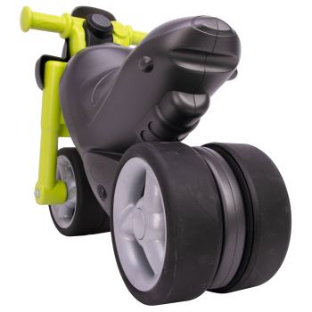 Motocicleta copii fara pedale Big Sport Bike green cu roti late si silentioase, sunete realiste de motocicleta, greutate maxima admisa 25 kg