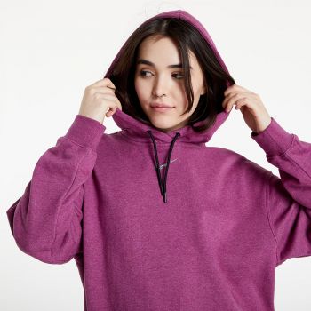 Nike NSW Collection Essentials Women's Easy Fleece Hoodie Sangria/ Heather/ White