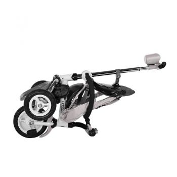 Tricicleta pliabila cu roti gonflabile Coccolle Urbio Air Gri Tricicleta pliabila cu roti gonflabile Coccolle Urbio Air Gri