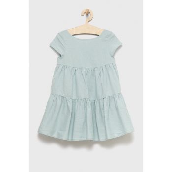 United Colors of Benetton rochie din in pentru copii midi, evazati ieftina