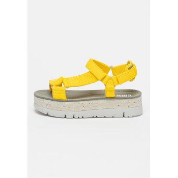 Sandale wedge din material textil Oruga Sandale wedge din material textil Oruga