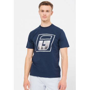 Tricou cu logo reflectorizant pentru fitness