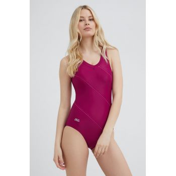 Aqua Speed costum de baie culoarea violet, cupa rigidizata ieftin