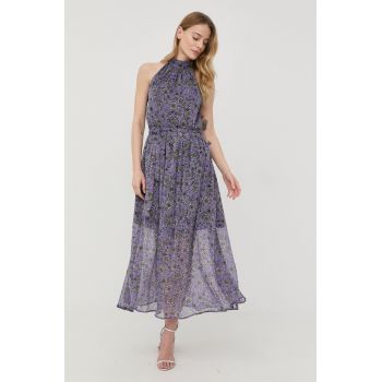 Morgan rochie culoarea violet, maxi, evazati