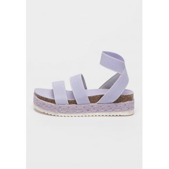 Sandale wedge cu barete elastice Jkimmie