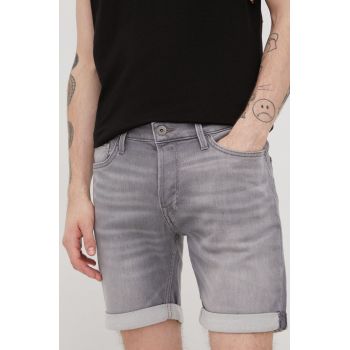 Jack & Jones pantaloni scurti barbati, culoarea gri