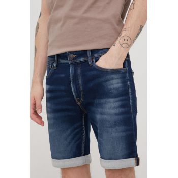 Produkt by Jack & Jones pantaloni scurti jeans barbati, culoarea albastru marin