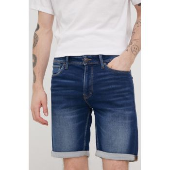 Produkt by Jack & Jones pantaloni scurti jeans barbati, culoarea albastru marin