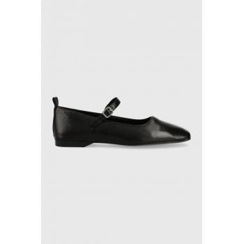 Vagabond Shoemakers balerini de piele Delia culoarea negru,