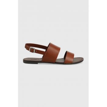 Vagabond sandale de piele Tia femei, culoarea maro