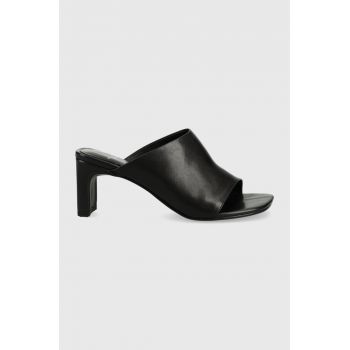 Vagabond Shoemakers slapi de piele Luisa femei, culoarea negru, cu toc drept de firma originali
