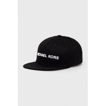 Michael Kors șapcă culoarea negru, cu imprimeu