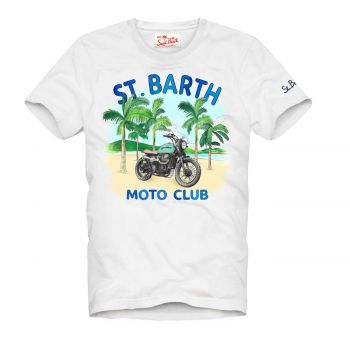 Man cotton t-shirt with motorcycle print xl