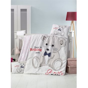 Set lenjerie 6 piese Bumbac Ranforce Teddy 120x60 cm