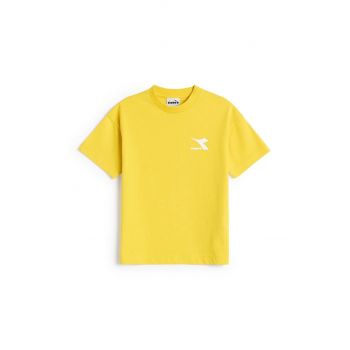 Diadora tricou de bumbac pentru copii culoarea galben