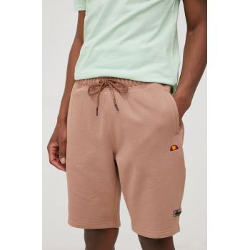 Ellesse pantaloni scurți barbati, culoarea maro SHM13123-BROWN de firma originali