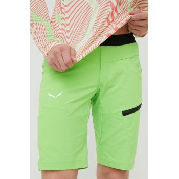 Salewa pantaloni scurți outdoor Agner Light barbati, culoarea verde