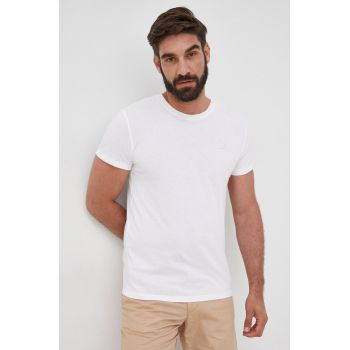 Gant tricou din bumbac culoarea albastru marin, neted