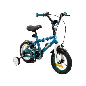 Bicicleta 12 inch Makani cu roti ajutatoare Windy Blue la reducere