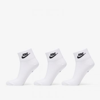 Nike Sportswear Everyday Essential Ankle Socks 3-Pack White/ Black ieftin