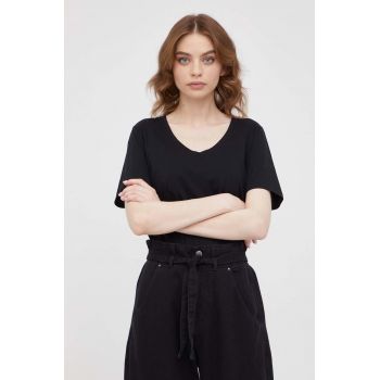 Marc O'Polo tricou din bumbac culoarea negru ieftin