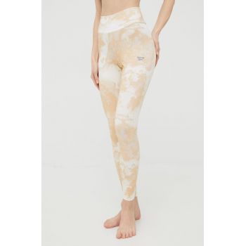 Reebok Classic colanti H49279 femei, culoarea bej, modelator