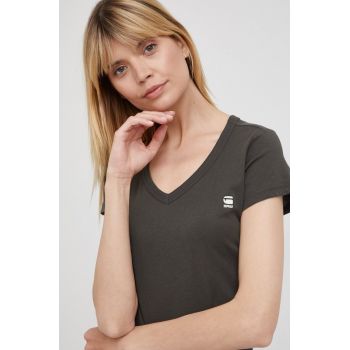 G-Star Raw tricou din bumbac femei, culoarea verde