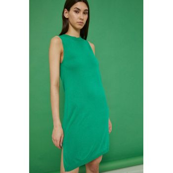 Medicine rochie culoarea verde, mini, drept