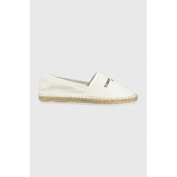 Tommy Jeans espadrile culoarea alb ieftine