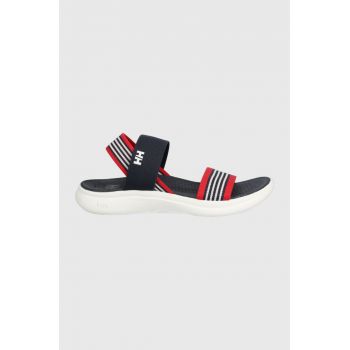 Helly Hansen sandale Risor femei, culoarea albastru marin, cu platforma