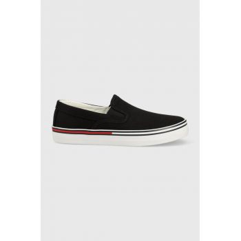 Tommy Jeans tenisi femei, culoarea negru