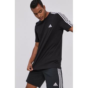 Adidas Tricou GL3732 bărbați, culoarea negru, cu imprimeu