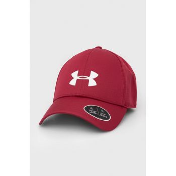 Under Armour șapcă culoarea bordo, neted 1369781-001