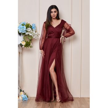 Rochie Hermosa Bordo ieftina