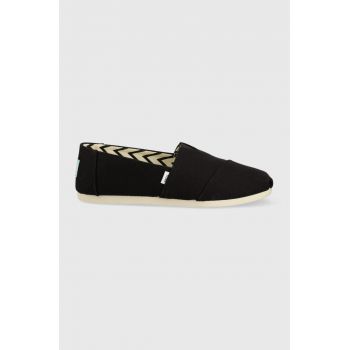 Toms espadrile Alpargata culoarea negru