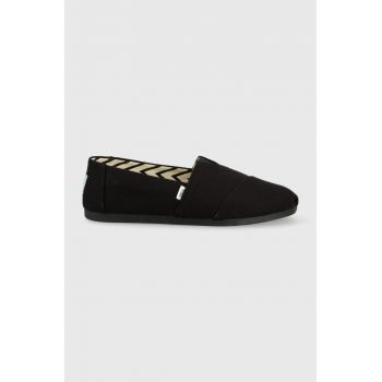 Toms espadrile Alpargata culoarea negru de firma originale