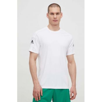 adidas Performance tricou GN5726 bărbați, culoarea alb, material uni GN5726