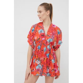 Desigual rochie de plaja culoarea portocaliu