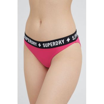 Superdry chiloti de baie culoarea violet ieftin