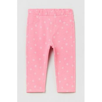 OVS leggins copii culoarea roz, modelator