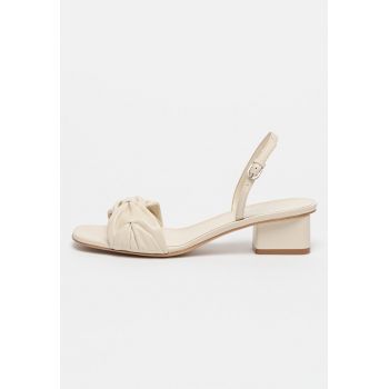 Sandale de piele cu model slingback