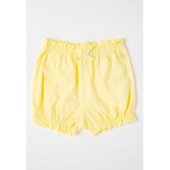 Pantaloni scurti din bumbac cu terminatii elastice