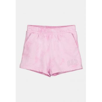 Pantaloni scurti din jerseu cu detaliu cu broderie logo