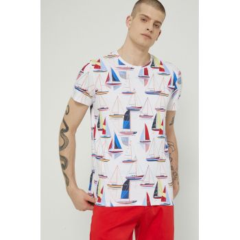 Medicine tricou din bumbac culoarea alb, modelator